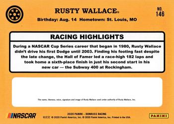 2020 Donruss - Red #146 Rusty Wallace Back