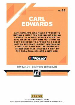 2020 Donruss - Silver #83 Carl Edwards Back
