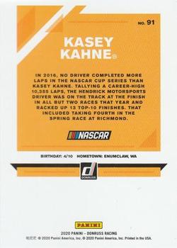 2020 Donruss - Silver #91 Kasey Kahne Back