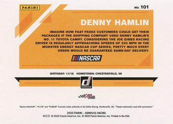 2020 Donruss - Silver #101 Denny Hamlin Back