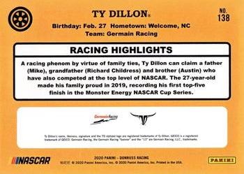 2020 Donruss - Silver #138 Ty Dillon Back