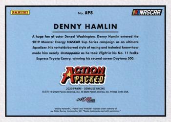 2020 Donruss - Action Packed #AP8 Denny Hamlin Back
