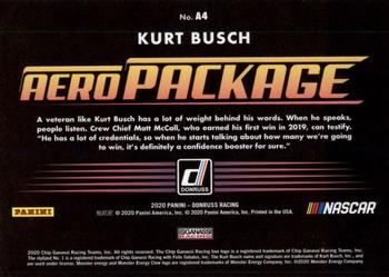 2020 Donruss - Aero Package #A4 Kurt Busch Back