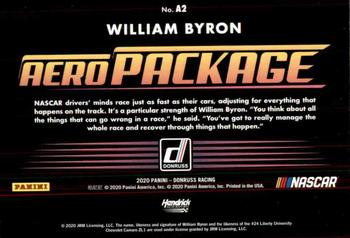 2020 Donruss - Aero Package Checkers #A2 William Byron Back