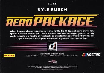 2020 Donruss - Aero Package Checkers #A3 Kyle Busch Back