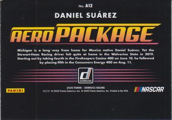 2020 Donruss - Aero Package Checkers #A12 Daniel Suarez Back