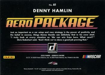2020 Donruss - Aero Package Holographic #A1 Denny Hamlin Back