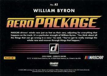 2020 Donruss - Aero Package Holographic #A2 William Byron Back