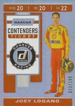 2020 Donruss - Contenders Ticket Holographic #C3 Joey Logano Front