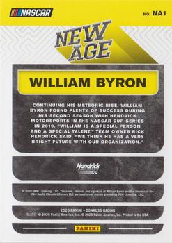 2020 Donruss - New Age Checkers #NA1 William Byron Back