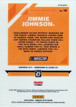 2020 Donruss - Optic Holo #18 Jimmie Johnson Back