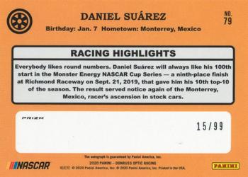2020 Donruss - Optic Signatures Holo #79 Daniel Suarez Back