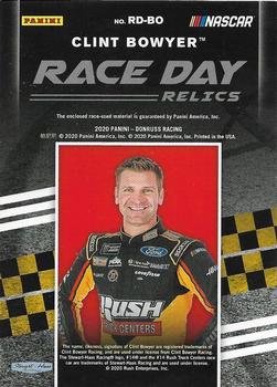 2020 Donruss - Race Day Relics #RD-BO Clint Bowyer Back
