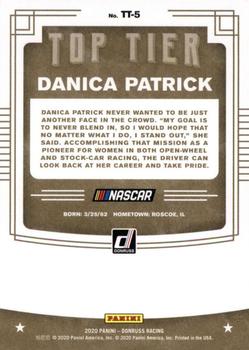 2020 Donruss - Top Tier #TT-5 Danica Patrick Back