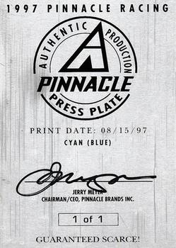 1997 Pinnacle - Press Plates Cyan Front #2 Rusty Wallace Back