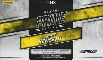 2018 Panini Prime - Prime Jumbo Shoe Brand Logo #MK Matt Kenseth Back