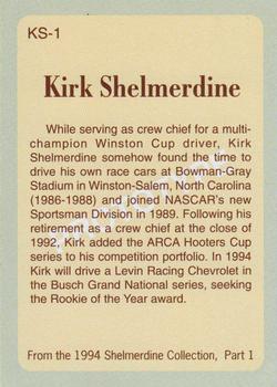 1994 The Shelmerdine Collection #KS-1 Kirk Shelmerdine Back