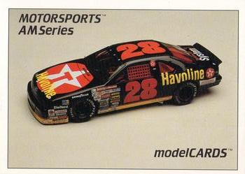 1992 Motorsports Modelcards Blue Ridge Decals #2 B Davey Allison Front