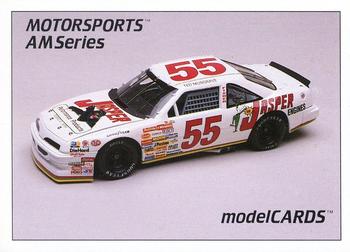 1992 Motorsports Modelcards Blue Ridge Decals #4 B Ted Musgrave Front