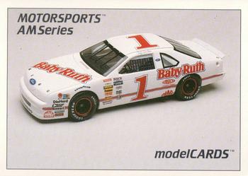 1992 Motorsports Modelcards Blue Ridge Decals #8 B Jeff Gordon Front