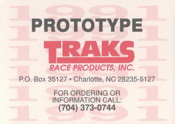 1991 Traks Richard Petty - Prototypes #NNO Richard Petty Back