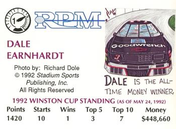 1992 RPM Magazine #1 Dale Earnhardt Back