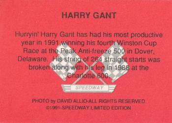 1991 Speedway Price Guide #NNO Harry Gant Back