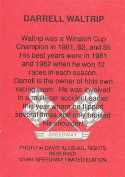 1991 Speedway Price Guide #NNO Darrell Waltrip Back