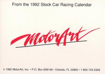 1992 Motorart #NNO March: Red Byron Back
