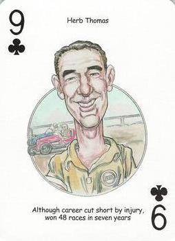 2005 Hero Decks American Racing Heroes Playing Cards #9♣ Herb Thomas Front