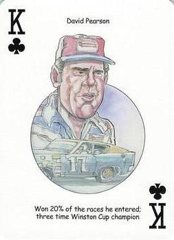 2005 Hero Decks American Racing Heroes Playing Cards #K♣ David Pearson Front