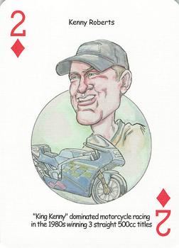 2005 Hero Decks American Racing Heroes Playing Cards #2♦ Kenny Roberts Front