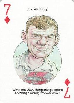 2005 Hero Decks American Racing Heroes Playing Cards #7♦ Joe Weatherly Front
