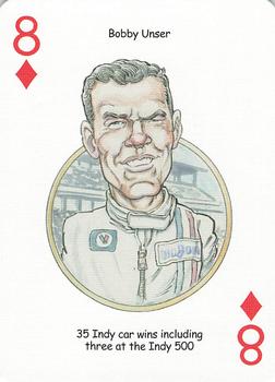 2005 Hero Decks American Racing Heroes Playing Cards #8♦ Bobby Unser Front