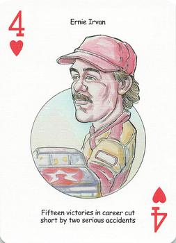 2005 Hero Decks American Racing Heroes Playing Cards #4♥ Ernie Irvan Front