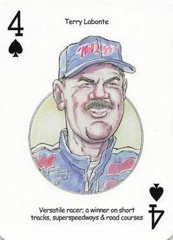 2005 Hero Decks American Racing Heroes Playing Cards #4♠ Terry Labonte Front