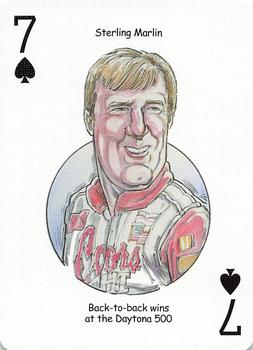 2005 Hero Decks American Racing Heroes Playing Cards #7♠ Sterling Marlin Front