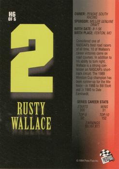1994 Press Pass - Holofoils - Members Only #H6 Rusty Wallace Back