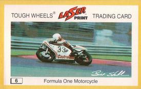 1982 Laser Print Tough Wheels  #6 Formula One Motorcycle Front