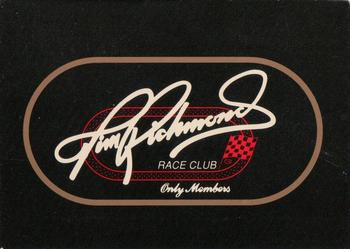 1991 Racing Collectables Club of America (RCCA) Legends Series #NNO Tim Richmond Back