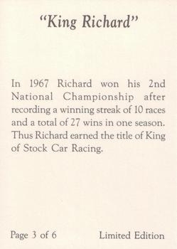 1992 King Richard #3 Richard Petty Back