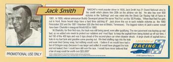1992 Legends of Racing - Legends of Racing Promo #NNO Jack Smith Back
