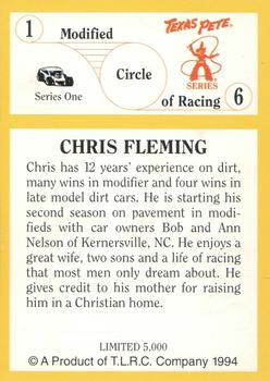 1994 Circle Texas Pete #6 Chris Fleming Back