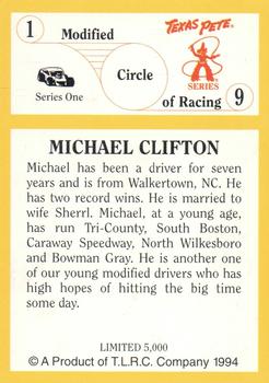 1994 Circle Texas Pete #9 Michael Clifton Back