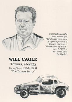 1992 Traks Dirt Hall of Fame #2 Will Cagle Front