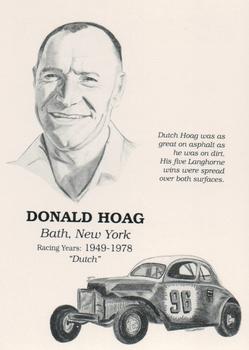 1992 Traks Dirt Hall of Fame #5 Donald Hoag Front