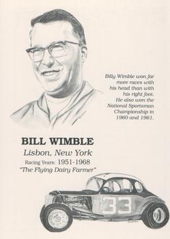1992 Traks Dirt Hall of Fame #12 Bill Wimble Front