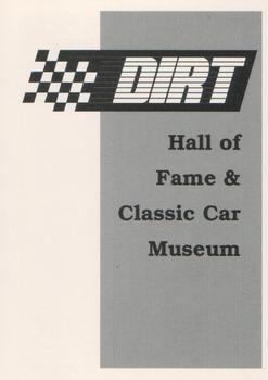 1992 Traks Dirt Hall of Fame #NNO Checklist Front