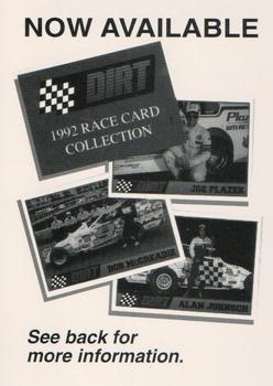 1992 Traks Dirt Hall of Fame #NNO Order Card Front