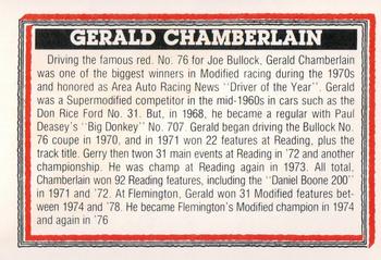 1993 Motorsports '93 Racing Legends #93-4 Gerald Chamberlain Back